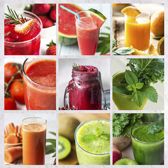 Duronic JE7C Centrifuga per frutta e verdura 800 W  Largo tubo di inserimento 85 mm per frutta intera - 2 velocità - contenitore polpa e caraffa per succhi  Per gustosi succhi di frutta o verdura