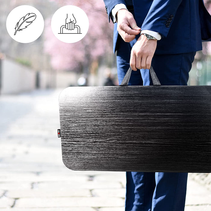 Duronic DML412 Supporto Laptop con imbottitura | Piattaforma Tablet con cuscino e maniglia integrata | Scrivania portatile | Vassoio ergonomico per letto, divano e auto