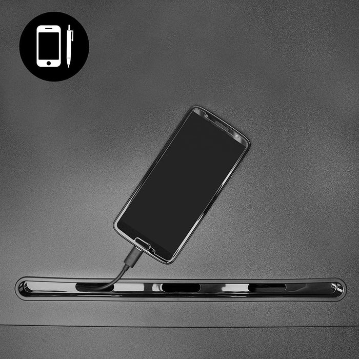 Duronic DM05D13 BK Postazione da lavoro per computer con ampia piattaforma 64 cm scrivania ufficio per pc monitor tastiera  altezza regolabile da 12 a 40 cm  fissaggio a morsetto