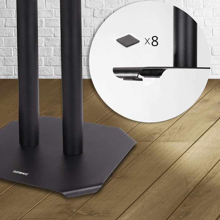 Duronic SPS1022 /60 Supporti per casse acustiche - Altoparlanti da terra - 60 cm di altezza - Riempimento con sabbia - Supporto antivibrazione - Ideale per impianti Hi-Fi / Stereo / Home Cinema 5.1