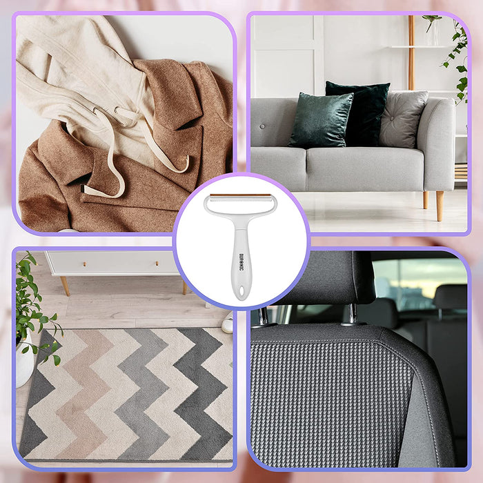 Duronic MFS1 Levapelucchi manuale | Lint remover per rimozione di pelucchi e peli d'animale | Spazzola rasoio manuale per tessuti, tappeti e abbigliamento | Rimuovi lanugine | Confezione da 1