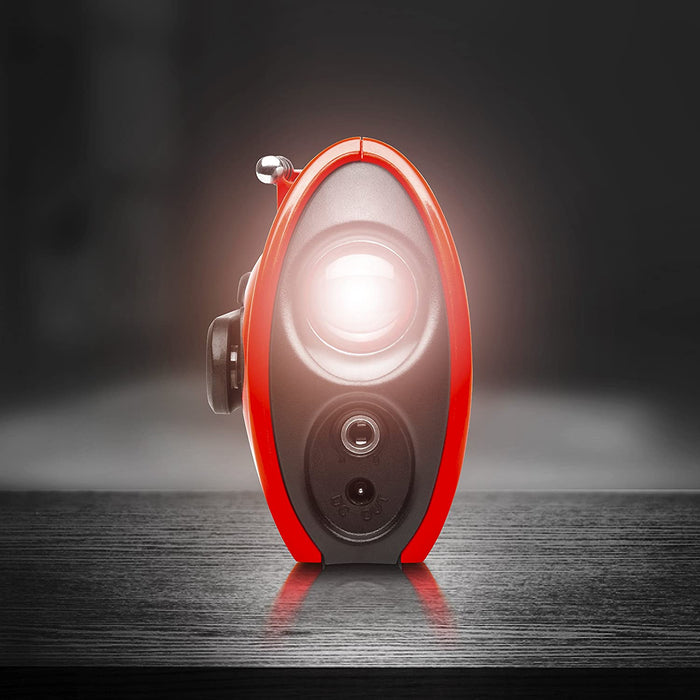 Duronic Ecohand Radio AM/FM - ricarica USB o dinamo – torcia - jack per cuffie – portatile – ideale per emergenze, escursioni, campeggio o pesca