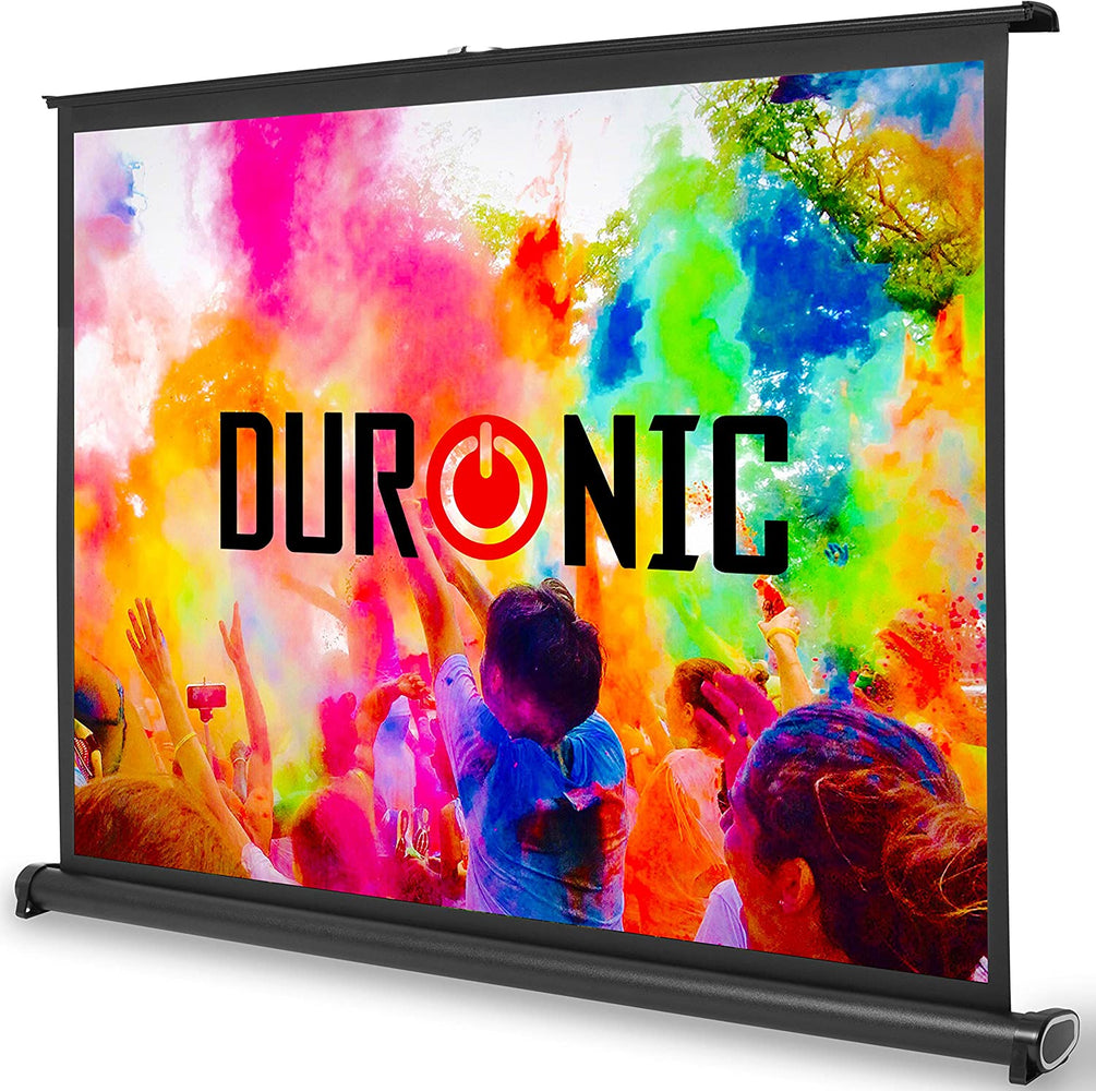 Duronic DPS40 /43 Schermo di proiezione 40 formato 4:3/86 X 61 cm Telo da scrivania telo proiettore da tavolo telo da proiezione per interni/esterni Full HD 3D 4K - Home cinema home theater ufficio