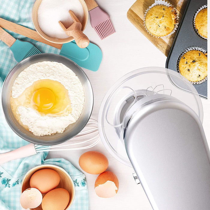 Duronic SM104 Robot da cucina | Impastatrice elettrica 1000 W | 6 Velocità e funzione pulse | Ciotola da 4 L e paraspruzzi | 3 ganci inclusi | Ideale per pasticceria e impasti