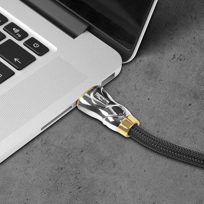 Duronic HDC04 /1.5m - Cavo HDMI schermato di ultima generazione V2.0 - 1.5 metri - connettori placcati oro 24k inclinabili e rotanti  - Consente la trasmissione di segnale full HD 1080p 4K 2160p compatibilità ethernet