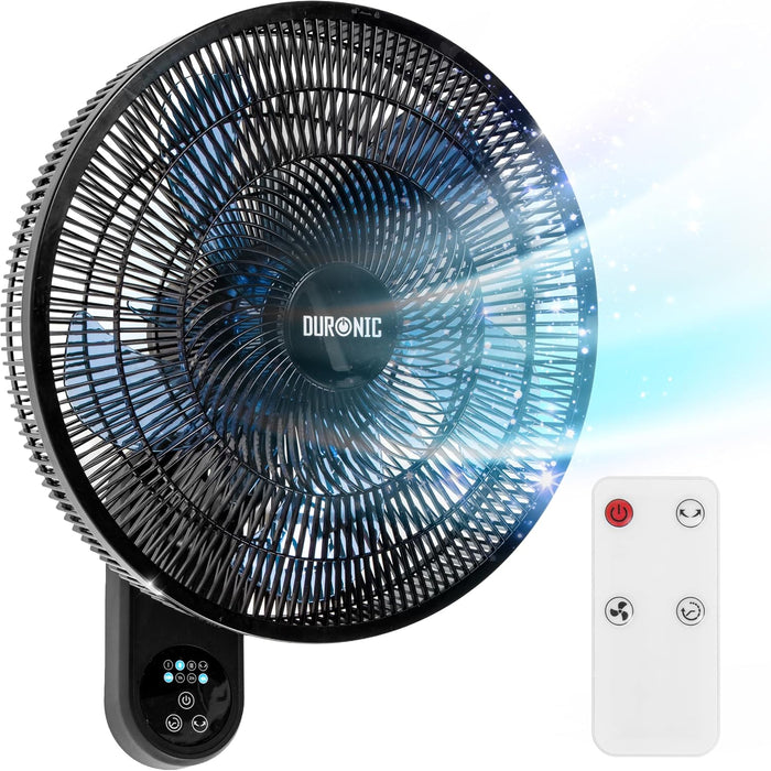 DURONIC FN42 BK Ventilatore nero con telecomando bianco e relative funzionalità