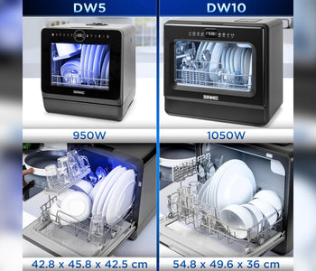 Mini lavastoviglie Duronic DW5 o DW10: quale scegliere in base alle stoviglie da lavare?