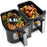 Duronic AFD2 BK 9L Set 2 Cestelli di Cottura da 4.5 Litri per Friggitrice ad Aria, Compatibili Solo con i Modelli Duronic AF14, AF24, AF34, Accessorio per Airfryer a Doppio Cassetto