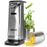 Duronic CO60 Apriscatole Elettrico 50W Automatico, Apri Lattine da Tavolo con Arresto Automatico, Affilacoltelli Integrato, Apribottiglie e Decapsulatore, Can Opener, Facile per Anziani