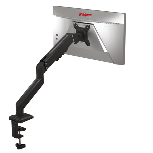 Duronic DM6A1 Supporto Monitor da Scrivania, Molla a Gas, Schermi 13"-32", Braccio Ergonomico Regolabile VESA 75/100, 360°, Inclinazione -90°/+85°, per PC, Ufficio, Gaming, Home Office, Portata 9 kg
