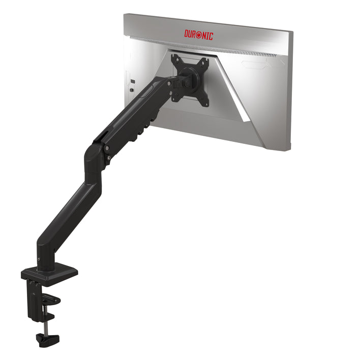 Duronic DM6A1 Supporto Monitor da Scrivania, Molla a Gas, Schermi 13"-32", Braccio Ergonomico Regolabile VESA 75/100, 360°, Inclinazione -90°/+85°, per PC, Ufficio, Gaming, Home Office, Portata 9 kg