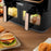 Duronic AFD2 BG Set 2 Cestelli di Cottura da 5 Litri per Friggitrice ad Aria, Compatibili Solo con i Modelli Duronic AF14, AF24, AF34, Accessorio per Airfryer a Doppio Cassetto, Nero e Oro