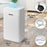 Duronic DH121 Deumidificatore 12L/Giorno 300W, Deumidificatore Casa Silenzioso 36dB con Serbatoio 2,1L, Antimuffa Umidità Muffa Bagno Camera Cantina, Timer 24h Scarico Continuo, Deumidificatore Aria