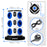 Duronic ET12L Multipresa Torre 3680W con 12 Prese Schuko, 3 USB, Luce LED Notturna Touch, Ciabatta Elettrica Verticale, Protezione Sovraccarico, Cavo 1.8m, Torre Multipresa USB Casa Ufficio Gaming TV