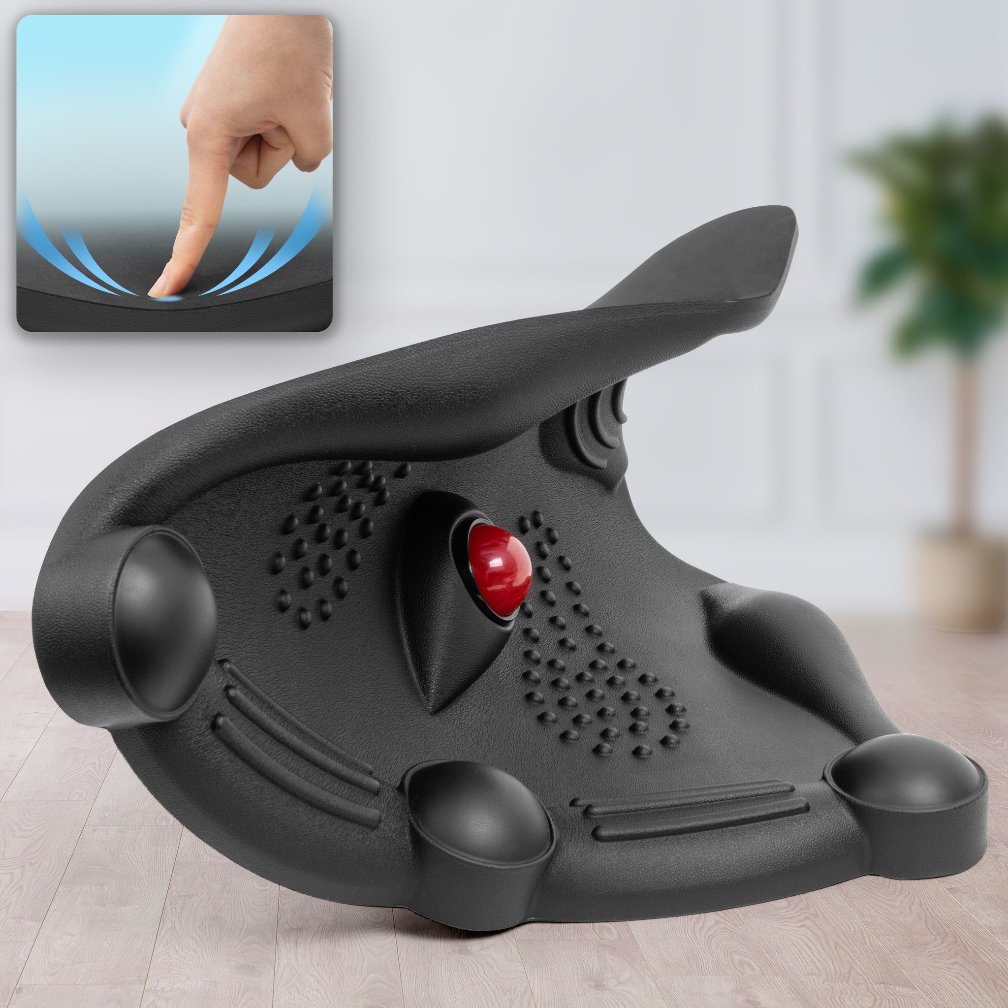 Duronic FT02 Tappetino Antifatica | Poggiapiedi grande 60x52cm | Anti Fatica Casa Scrivania Ufficio | Pedana Poggia Piedi | Tappetino con cuscinetti per massaggi | Tappeto per lavorare in piedi
