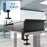Duronic DD2 BK 120 cm Desk Top Nero con 2 cassetti | Compatibile con tutti i Desk Top da 120 cm | Accessorio per scrivania | Professionale estetico e organizzato | Superficie per sollevare lo schermo