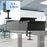 Duronic DD4 BK 120 cm Desk Top Nero con 3 cassetti | Compatibile con tutti i Desk Top da 120 cm | Accessorio per scrivania | Professionale estetico e organizzato | Superficie per sollevare lo schermo