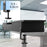 Duronic DD3 BK 120 cm Desk Top Nero con 2 cassetti |Compatibile con tutti i Desk Top da 120 cm | Accessorio per scrivania | Professionale estetico e organizzato | Superficie per sollevare lo schermo