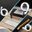 Duronic DM056 Supporto per 3 Monitor | Supporto Trifocale per Computer e Monitor da Tavolo | Altezza Regolabile per la Scrivania | Carico Max di 10 kg | Nero