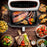 Duronic AFD1 WE Cassetto grande per friggitrice ad aria AF14, AF24 e AF34, Vassoio di cottura 10L, Contenitore per friggitrice ad aria, Carne sana per tutta la famiglia, Opzione Sync Cook, Bianco