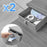 Duronic DD2 GY 120 cm DeskTop Grigio con 2 cassetti | Compatibile con tutti i Desk Top da 120 cm | Accessorio per scrivania | Professionale estetico e organizzato | Superficie per sollevare lo schermo