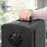Duronic MFW4 BK Mini Frigo Portatile 4L Caldo Freddo Skincare Fridge per Cosmetici e Bevande Mini Cooler 6 Lattine AC/DC 12V Auto e 220V Casa Frigorifero Silenzioso per Camera Ufficio