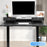 Duronic DD1 BK Piano Scrivania Nero con cassetti in tessuto| Dimensioni 60 x 120 x 17 cm| Da installare su telai di 120 cm | Ottimizzazione dello spazio| Professionale estetico e organizzato