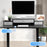 Duronic DD4 BK 120 cm Desk Top Nero con 3 cassetti | Compatibile con tutti i Desk Top da 120 cm | Accessorio per scrivania | Professionale estetico e organizzato | Superficie per sollevare lo schermo