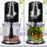 Duronic CH57 BK Mini Tritatutto 500W con 2 Ciotole 700 ml con Coperchio, Robot da Cucina Multifunzione per Verdure Frutta Carne Spezie, 4 Lame Acciaio Inox, Funzione Impulso, Preparazione Salse Nero