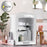Duronic MFW4 WE Mini Frigo Portatile 4L Caldo Freddo Skincare Fridge per Cosmetici e Bevande Mini Cooler 6 Lattine AC/DC 12V Auto e 220V Casa Frigorifero Silenzioso per Camera Ufficio