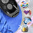 Duronic SI2 BK Mini Ferro da Stiro, Ferro da viaggio a vapore 375 W, Serbatoio 50ml, Steamer portatile con spazzola e borsello da viaggio, Ferro a vapore per lavori di cucito, quilting, Bianco (Copy)