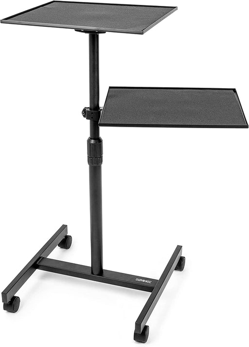 Duronic WPSLS2 Supporto per videoproiettore e portatile | Altezza regolabile 67,5-100cm | Peso massimo 10kg | Tavolo per proiettore | Scrivania mobile per laptop PC portatile | Carello portatile
