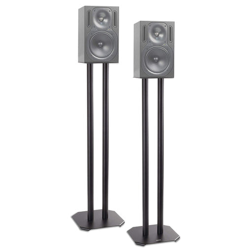 Duronic SPS1022 /60 Supporti per casse acustiche - Altoparlanti da terra - 60 cm di altezza - Riempimento con sabbia - Supporto antivibrazione - Ideale per impianti Hi-Fi / Stereo / Home Cinema 5.1