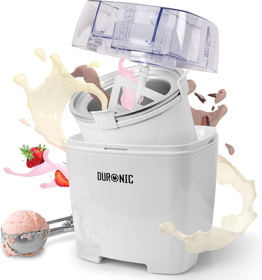 Duronic IM540 Gelatiera 1,5L, Macchina per Gelato per Gelato fatto in casa, Per Gelato Senza Lattosio e Vegano, Sorbetti, Yogurt Gelato, Gelatiera ad accumulo,Ice cream maker, Macchina per sorbetti