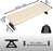 Duronic DM06-2 NL Supporto per Monitor e Laptop, 81x30 cm, Rialzo Ergonomico da Scrivania per 1 o 2 PC, Altezza 15 cm, Portata 10 kg, Naturale, Mensola Salvaspazio per Casa e Ufficio