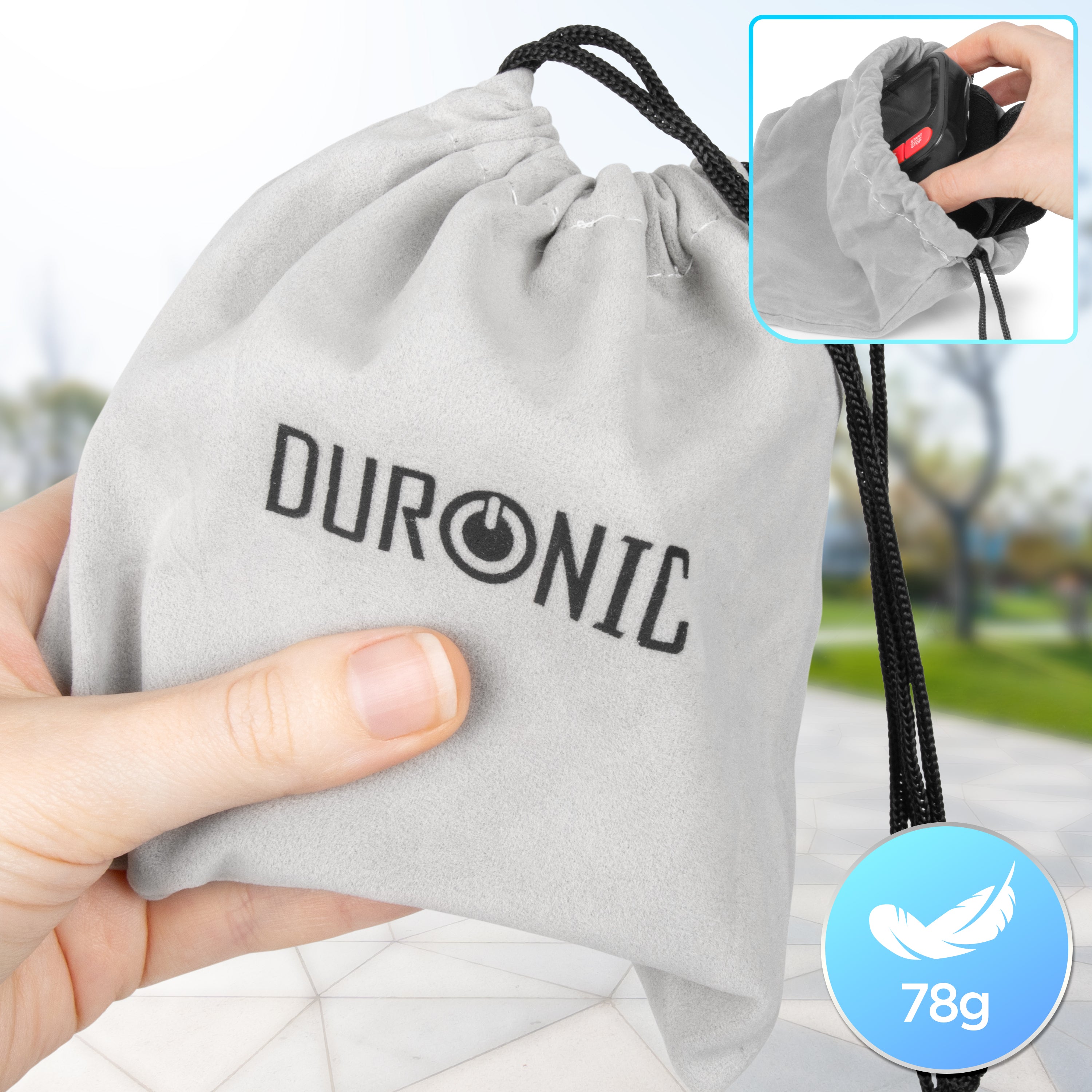 Duronic BPM65 BK Misuratore Pressione da Polso Digitale Automatico, Sfigmomanometro Portatile, Display Retroilluminato, Memoria, Rilevazione Aritmie, Misura Pressione Arteriosa, Battito, Nero