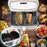 Duronic AF34 WE Friggitrice ad Aria extra grande, Air Fryer 2400W, 2 cestelli da 5L e 1 Cestello da 10L, Friggitrice senza olio 10in1, Friggitrice ad aria calda con finestra di controllo, Friggitrice