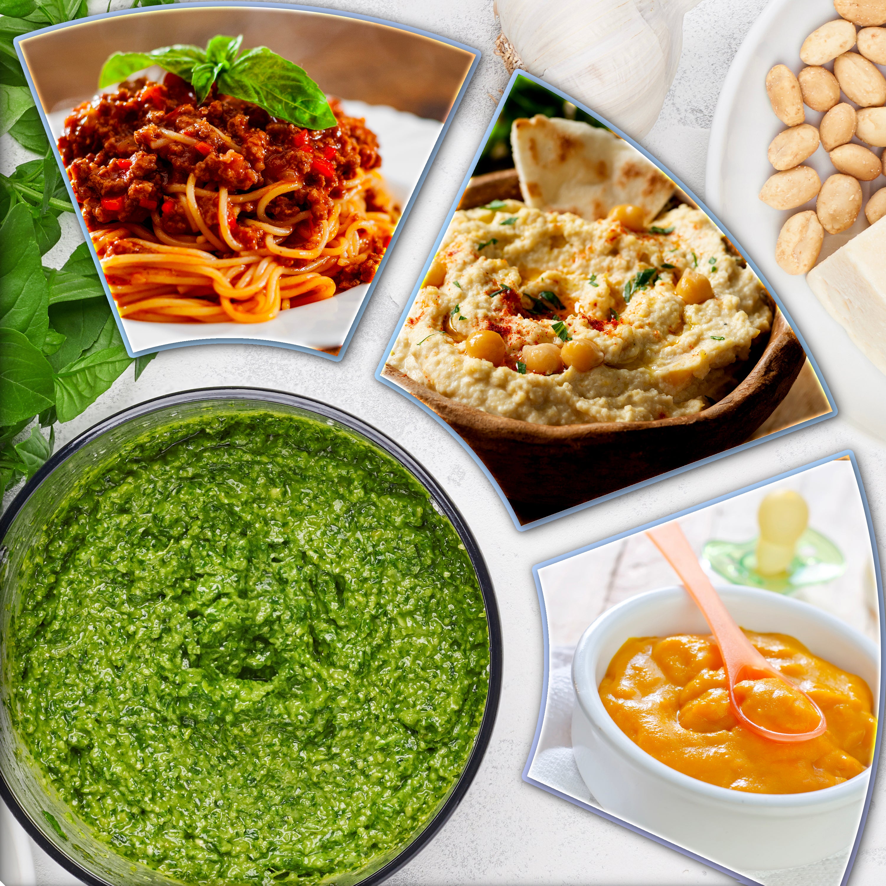 Duronic CH57 BK Mini Tritatutto 500W con 2 Ciotole 700 ml con Coperchio, Robot da Cucina Multifunzione per Verdure Frutta Carne Spezie, 4 Lame Acciaio Inox, Funzione Impulso, Preparazione Salse Nero