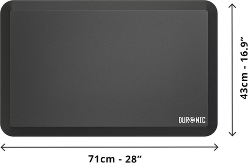 Duronic DM-MAT2 Tappetino Anti-fatica 71 x 43 cm | Poggia piedi ergonomico spessore 2 cm in gomma | Tappeto Poggiapiedi confortevole per stare in piedi | Supporto per lavorare in piedi | Riduce dolori