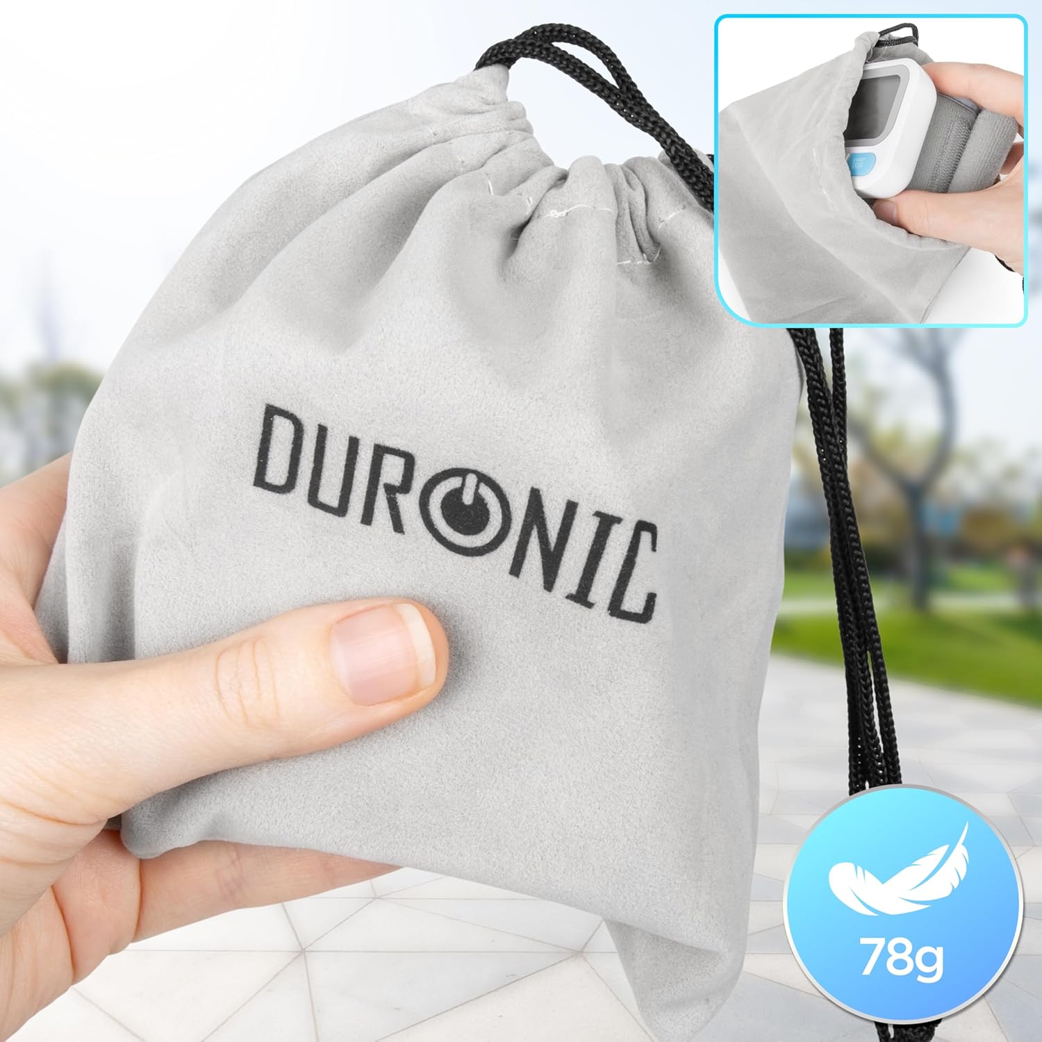 Duronic BPM65 Misuratore di Pressione da Polso, Sfigmomanometro Digitale con Display Retroilluminato, Memoria, Rilevazione Aritmie, Compatto e Facile da Usare, Letture Precise e Veloce