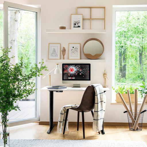 Duronic TT160 WE Piano scrivania  Ripiano scrivania 160x60x1,9cm- Compatibile con telai da scrivania Duronic | Piano di lavoro per ufficio ergonomico | Bianco