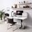 Duronic TT120 WE Piano scrivania | Ripiano scrivania 120x60x1,9cm | Compatibile con telai da scrivania Piano di lavoro per ufficio ergonomico | Bianco