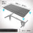 Duronic TT120 GY Piano scrivania – Ripiano scrivania 120x60x1,9cm- Compatibile con telai da scrivania Piano di Lavoro per Ufficio ergonomico | Grigio