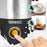 Duronic MF300 Montalatte elettrico 2 in 1 | Schiumalatte automatico 300 ml | Scaldalatte 550W | Facile da usare e pulire | Ideale per caffè cioccolata calda cappuccino latte