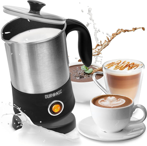 Duronic MF300 Montalatte elettrico 2 in 1 | Schiumalatte automatico 300 ml | Scaldalatte 550W | Facile da usare e pulire | Ideale per caffè cioccolata calda cappuccino latte