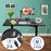 Duronic CD140 BK Scrivania Elettrica Regolabile in Altezza 140x60 cm Nera, Desk Sit Stand Motorizzato 72-118 cm con Memorie USB USB-C, Carico 70 kg, Postazione Ergonomica Ufficio Casa Smart Working