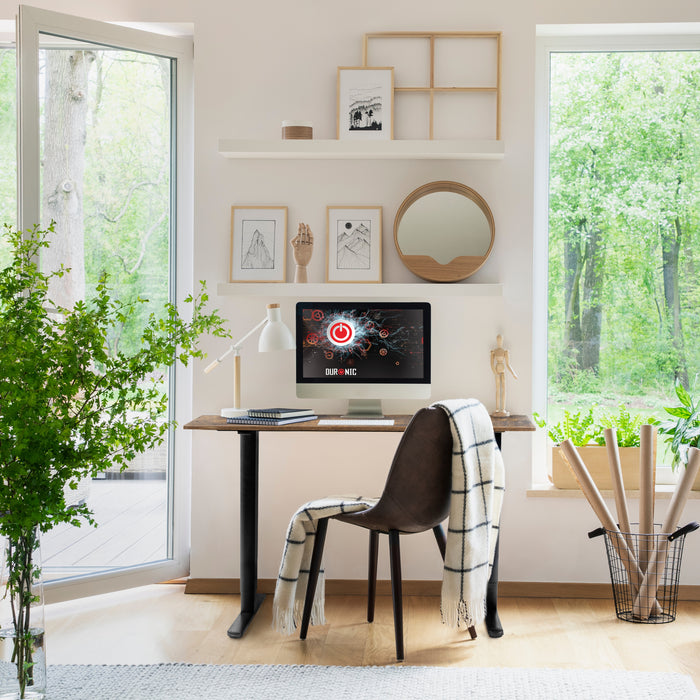 Duronic CD140 BO Scrivania Elettrica Regolabile in Altezza 140x60 cm, Desk Sit Stand Motorizzato 72-118 cm con Memorie USB USB-C, Carico 70 kg, Postazione Ergonomica Ufficio Casa Smart Working (Copy) (Copy)