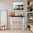 Duronic CD140 WE Scrivania Elettrica Regolabile in Altezza 140x60 cm, Desk Sit Stand Motorizzato 72-118 cm con Memorie USB USB-C, Carico 70 kg, Postazione Ergonomica Ufficio Casa Smart Working
