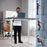 Duronic CD140 WK Scrivania Elettrica Regolabile in Altezza 140x60 cm, Desk Sit Stand Motorizzato 72-118 cm con Memorie USB USB-C, Carico 70 kg, Postazione Ergonomica Ufficio Casa Smart Working