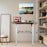 Duronic CD140 WT Scrivania Elettrica Regolabile in Altezza 140x60 cm, Desk Sit Stand Motorizzato 72-118 cm con Memorie USB USB-C, Carico 70 kg, Postazione Ergonomica Ufficio Casa Smart Working